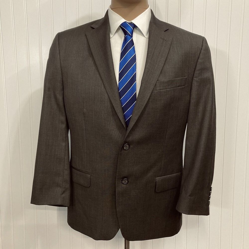 RALPH LAUREN Sport Coat Mens 38 Brown Blazer Wool Ventless RL Suit Jacket 38R